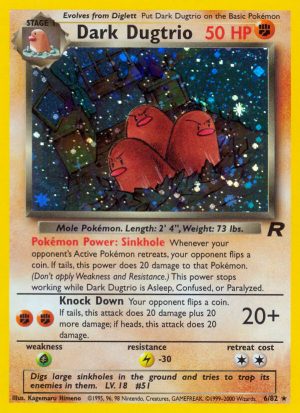 Dark Dugtrio Team Rocket unlimited|Dark Dugtrio Team Rocket first edition