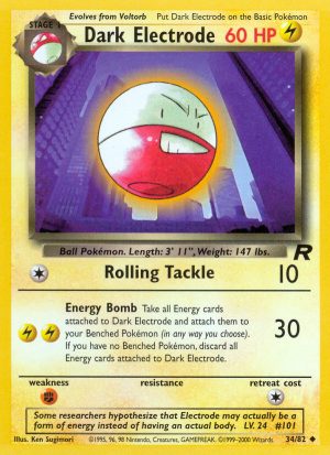Dark Electrode Team Rocket unlimited|Dark Electrode Team Rocket first edition