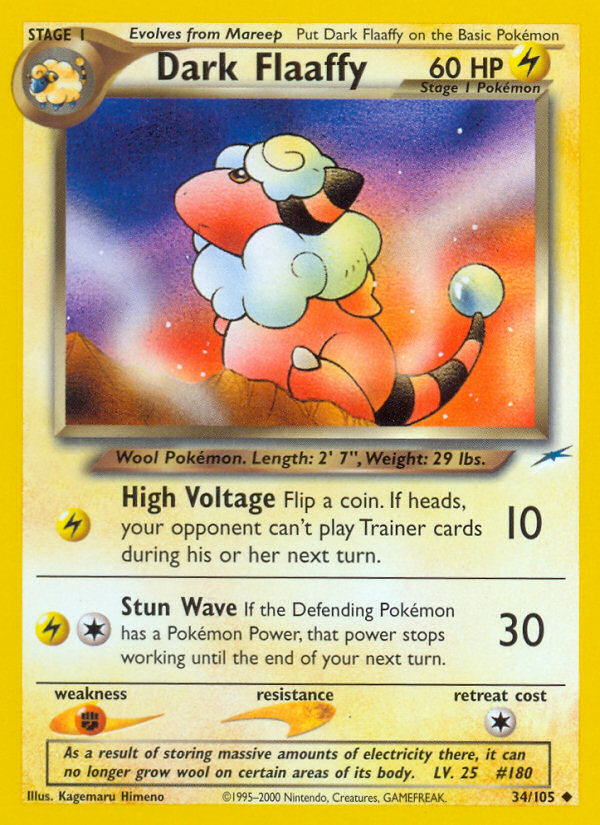 Dark Flaaffy - Neo Destiny - Unlimited|Dark Flaaffy - Neo Destiny - First Edition