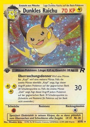 Dark Raichu - 83 - Team Rocket