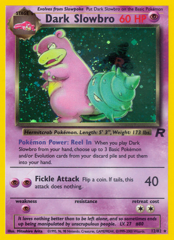 Dark Slowbro Team Rocket unlimited|Dark Slowbro Team Rocket first edition