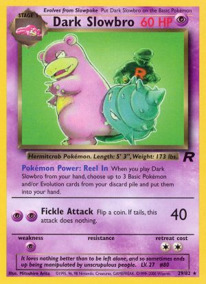 Dark Slowbro Team Rocket unlimited|Dark Slowbro Team Rocket first edition