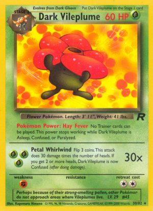 Dark Vileplume Team Rocket unlimited|Dark Vileplume Team Rocket first edition