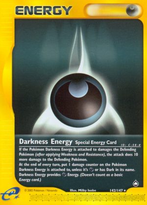 Darkness Energy - 142/147 - Aquapolis|Darkness Energy - 142/147 - Reverse holo - Aquapolis