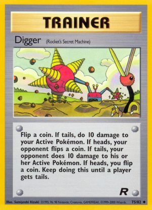 Digger Team Rocket unlimited|Digger Team Rocket first edition