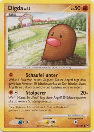 Diglett - 72 - Platin