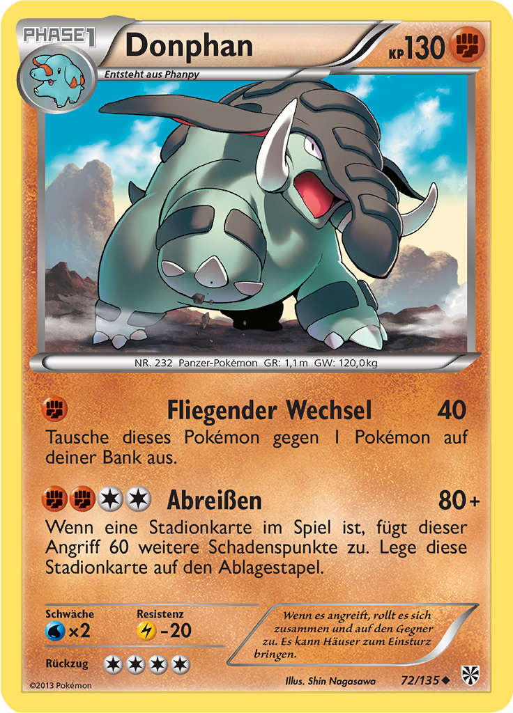 Donphan - 72 - Plasma-Sturm