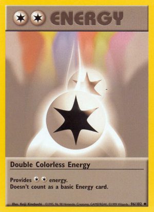 Double Colorless Energy Base set Unlimited|Double Colorless Energy Base set First Edition|Double Colorless Energy Base set Shadowless