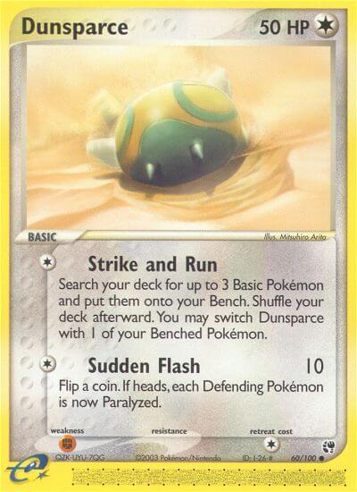 Dunsparce - 60 - Sandstorm|Dunsparce - 060 - Trainerdeck - Sandstorm