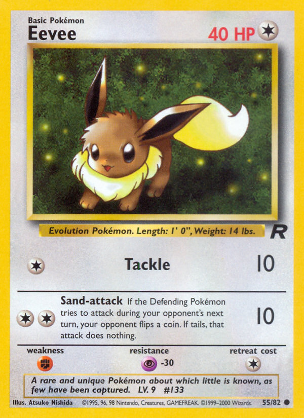 Eevee Team Rocket unlimited|Eevee Team Rocket first edition