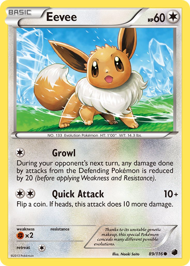 Eevee - 89 - Plasma Freeze|Eevee - 89 - reverse holo - Plasma Freeze