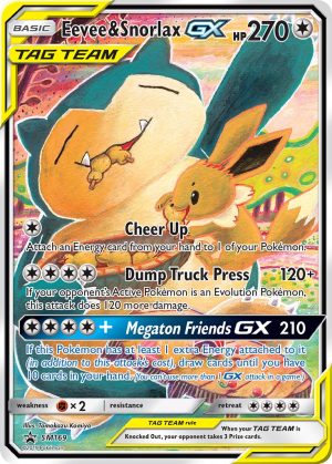 Eevee & Snorlax-GX - SM169 - Sun & Moon Promos