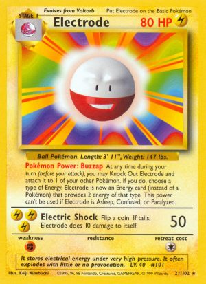 Electrode Base set Unlimited|Electrode Base set First Edition|Electrode Base set Shadowless|Electrode Base set 4th print