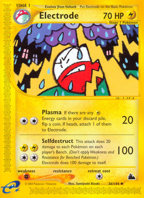 Electrode - 36/144 - Skyridge|Electrode - 36/144 - Reverse holo - Skyridge