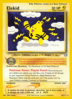 Elekid - Neo Genesis - Unlimited|Elekid - Neo Genesis - First Edition