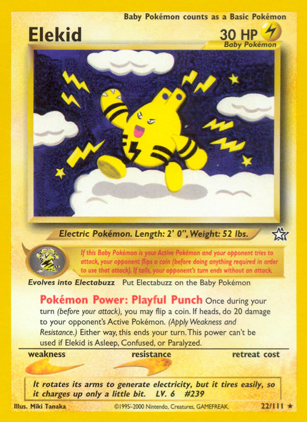 Elekid - Neo Genesis - Unlimited|Elekid - Neo Genesis - First Edition