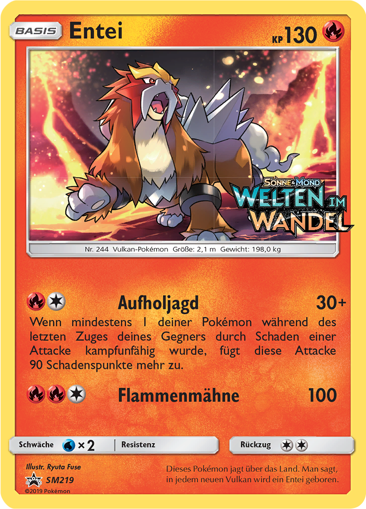 Entei - SM219 - Sun & Moon Promos