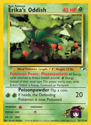 Erika’s Oddish - Gym Heroes - Unlimited|Erika’s Oddish - Gym Heroes - First Edition