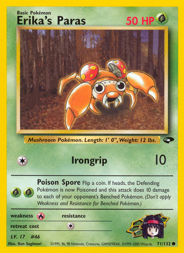 Erika’s Paras Gym Challenge Unlimited|Erika’s Paras Gym Challenge First Edition