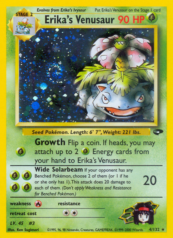 Erika’s Venusaur 4/132 Wert, Bild, Künstler & Seltenheit