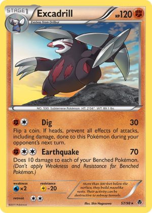 Excadrill - 57 - Emerging Powers|Excadrill - 57 - reverse holo - Emerging Powers