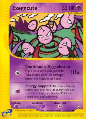 Exeggcute - 77/147 - Aquapolis|Exeggcute - 77/147 - Reverse holo - Aquapolis