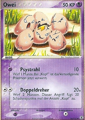 Exeggcute - 33 - Feuerrot & Blattgrun