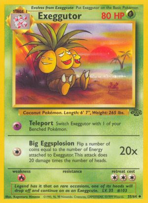 Exeggutor unlimited jungle set|Exeggutor first edition jungle set