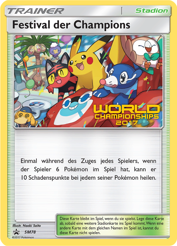 Festival der Champions - SM78 - Sun & Moon Promos