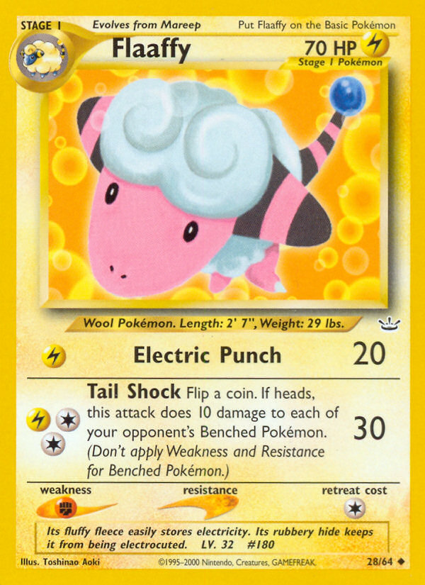 Flaaffy - Neo Revelation - Unlimited|Flaaffy - Neo Revelation - First Edition