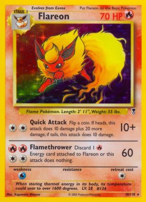 Flareon - 10 - Legendary Collection|Flareon - 10/110 - Revers Holo - Legendary Collection