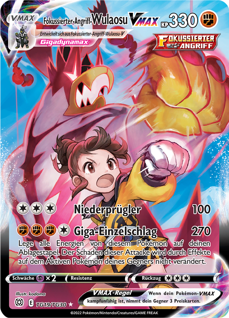 Fokussierter-Angriff-Wulaosu VMAX - TG19 - Strahlende Sterne