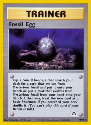 Fossil Egg - Neo Discovery - Unlimited|Fossil Egg - Neo Discovery - First Edition