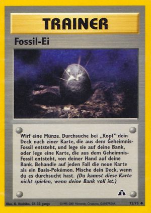 Fossil Egg - 72 - Neo Entdeckung