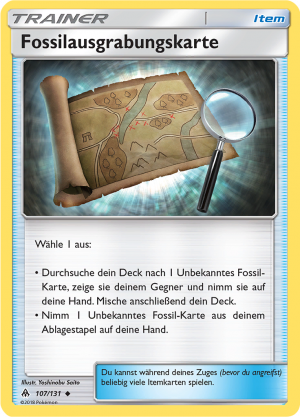 Fossilausgrabungskarte - 107 - Grauen der Lichtfinsternis
