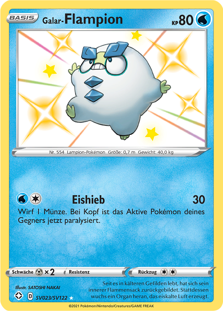 Galar-Flampion - SV023 - Glänzendes Schicksal