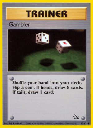 Gambler Fossil set unlimited|Gambler Fossil set first edition