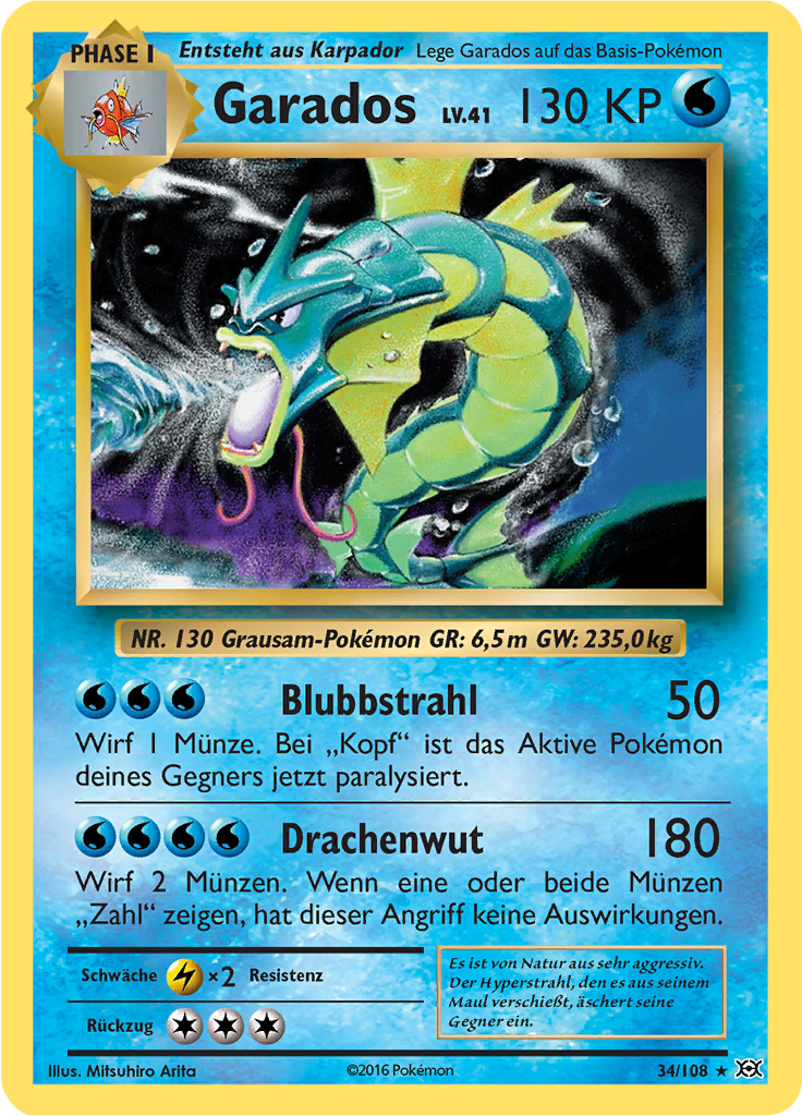 Garados - 34 - Evolution