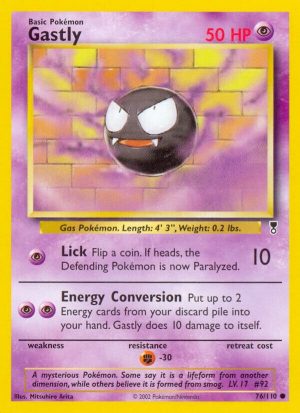 Gastly - 76 - Legendary Collection|Gastly - 76/110 - Revers Holo - Legendary Collection