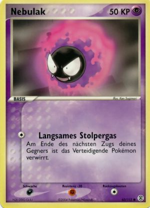 Gastly - 63 - Feuerrot & Blattgrun