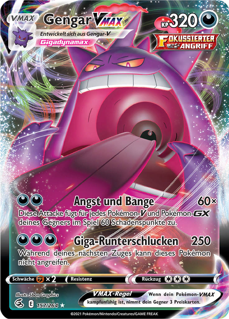 Gengar VMAX - 157 - Fusionsangriff