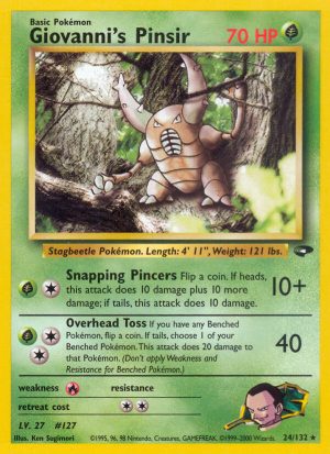 Giovanni’s Pinsir Gym Challenge Unlimited|Giovanni’s Pinsir Gym Challenge First Edition