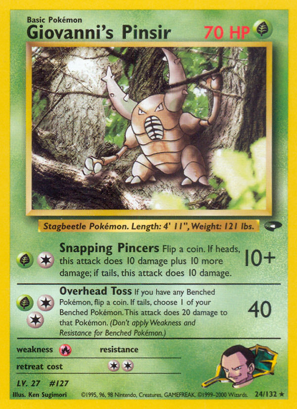 Giovanni’s Pinsir Gym Challenge Unlimited|Giovanni’s Pinsir Gym Challenge First Edition