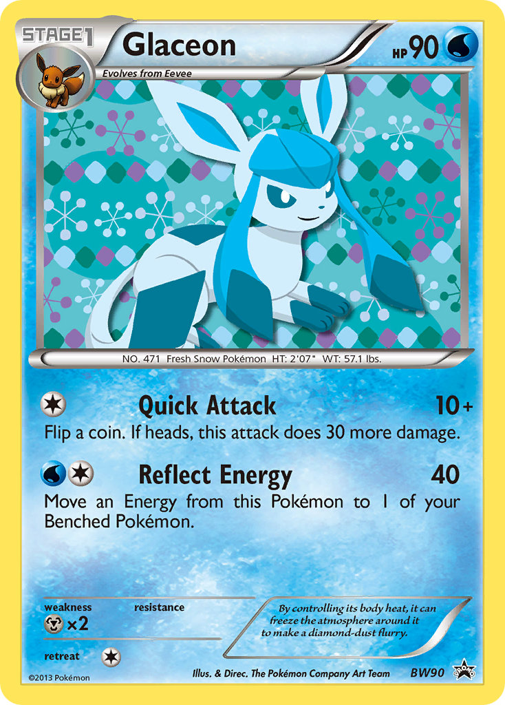 Glaceon - BW90 - Black & White Promos