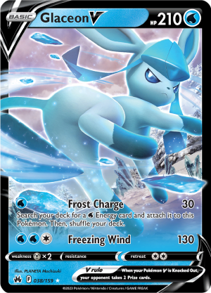 Glaceon V - 038/159 - Crown Zenith