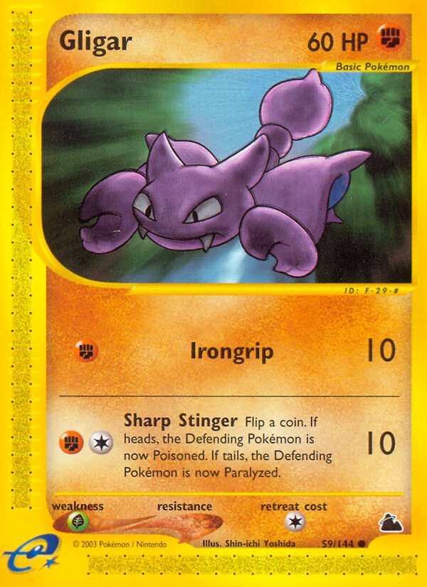 Gligar - 59/144 - Skyridge|Gligar - 59/144 - Reverse holo - Skyridge