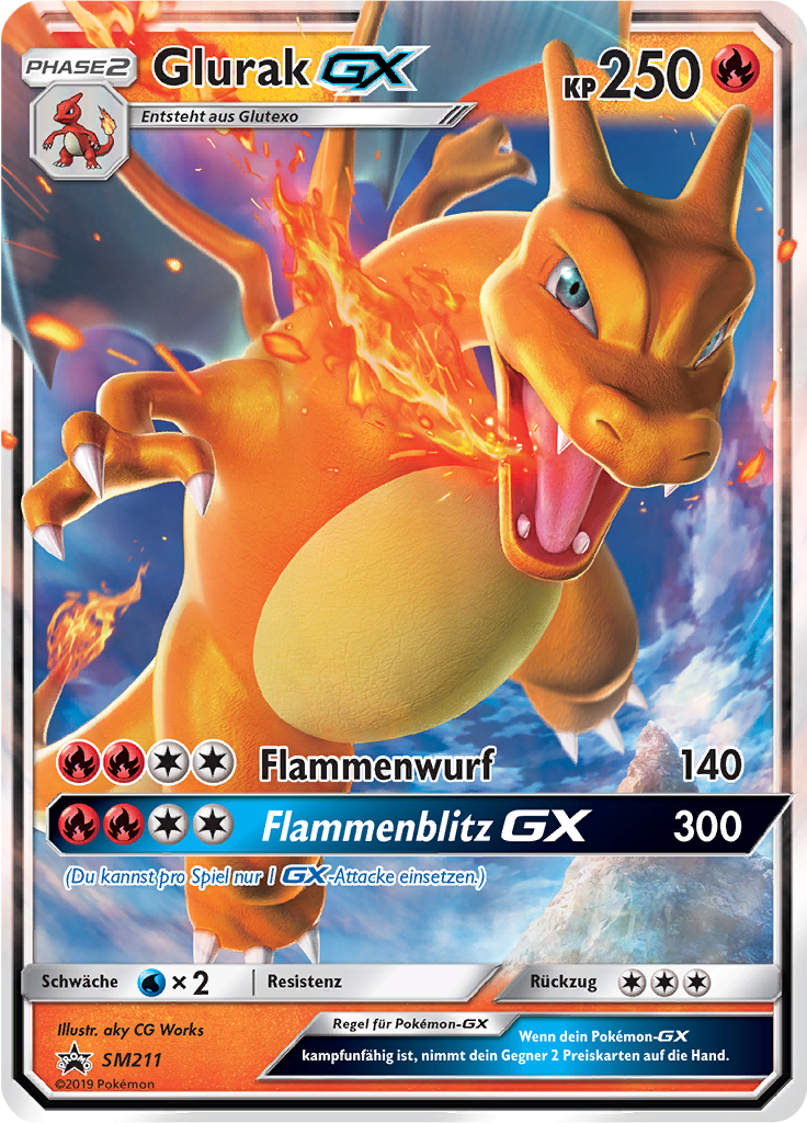 Glurak-GX - SM211 - Sun & Moon Promos