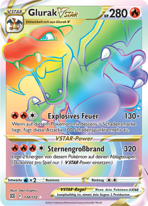 Glurak VSTAR - 174 - Strahlende Sterne
