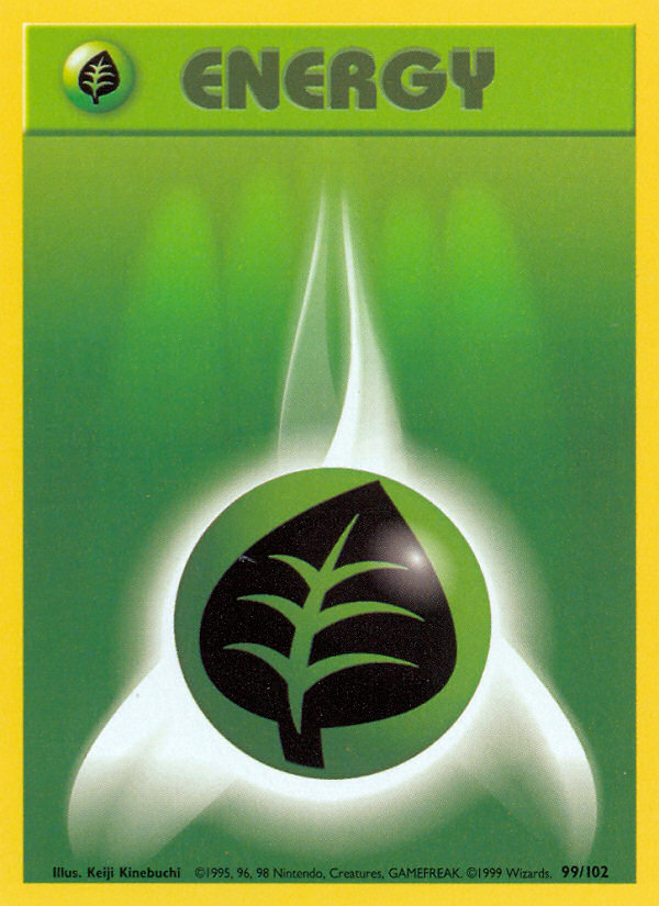Grass Energy Base set Unlimited|Grass Energy Base set First Edition|Grass Energy Base set Shadowless|Grass Energy Base set 4th print