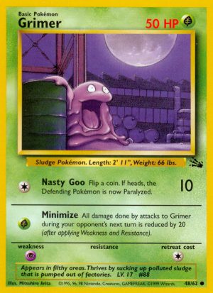 Grimer Fossil set unlimited|Grimer Fossil set first edition